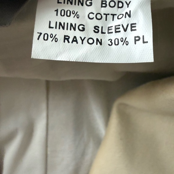 BARNEYS NEW YORK JACKET TRENCH COAT ITALY SIZE 38 4 TAN COTTON BUTTONS POCKETS - Picture 14 of 15